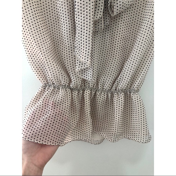 Sheer Polka-Dot Blouse - Max Studio - Picture 4 of 5